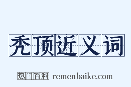 秃顶近义词是什么意思的图片